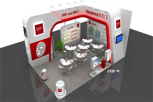 廣州展臺搭建設(shè)計詹尼克化妝品南京美博會 廣州展會設(shè)計搭建