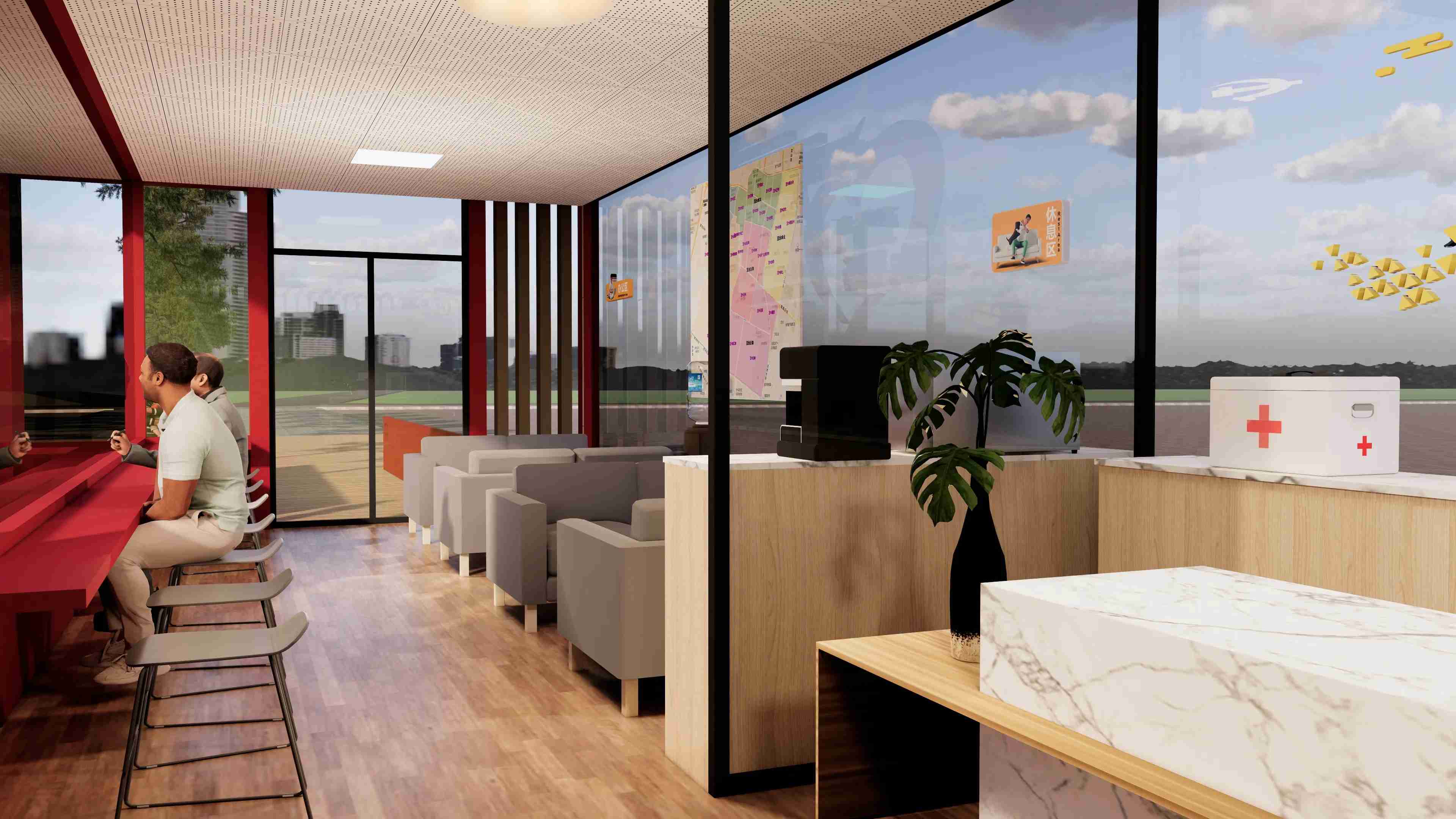 廣東佛山黨群服務(wù)驛站、廣東暖心驛站、廣東愛心驛站設(shè)計(jì)施工